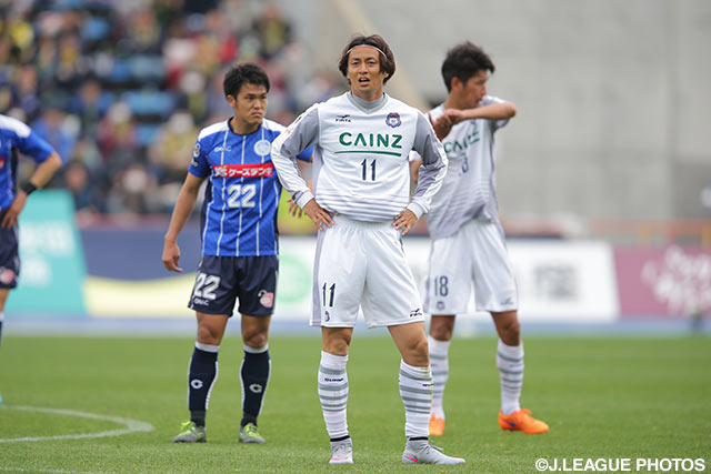 82分に投入され、同点ゴールが期待された永井 雄一郎（群馬）【明治安田Ｊ２ 第6節 水戸vs群馬】