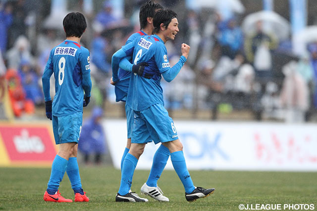 Ｊリーグ初得点が貴重な決勝点となった日髙 慶太（秋田）【明治安田Ｊ３ 第3節 秋田vsＦ東23】