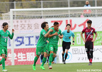 土壇場の89分に同点ゴールを決めた北脇 健慈（東京Ｖ）【明治安田Ｊ２ 第6節 岡山vs東京Ｖ】