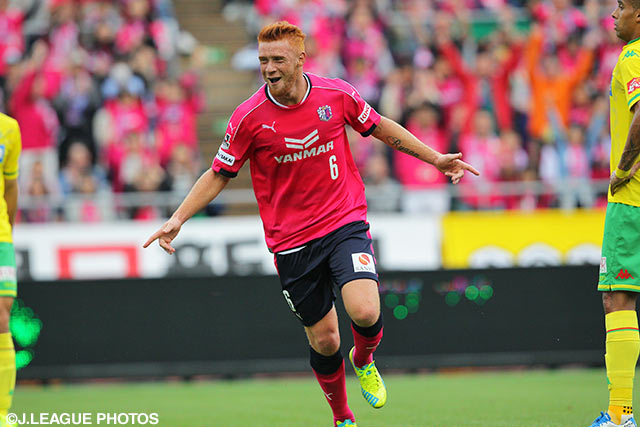 2ゴールの大活躍で勝利の立役者となったソウザ（Ｃ大阪）【明治安田Ｊ２ 第6節 Ｃ大阪vs千葉】