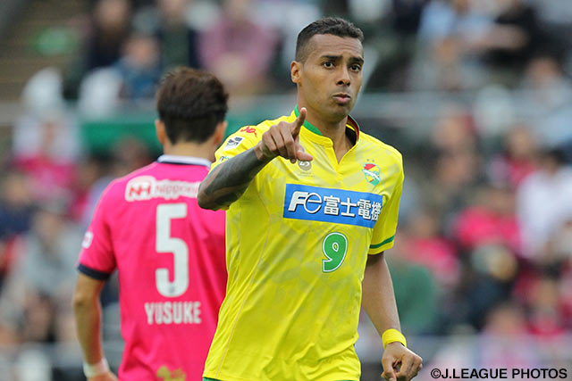 後半開始直後に1点を返したエウトン（千葉）【明治安田Ｊ２ 第6節 Ｃ大阪vs千葉】