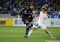 果敢にロングシュートを放ったパトリック（Ｇ大阪）【ＡＣＬ GS MD4 Ｇ大阪vs上海上港】