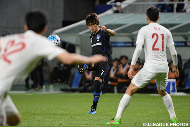 最後まで中盤で奮闘した遠藤 保仁（Ｇ大阪）【ＡＣＬ GS MD4 Ｇ大阪vs上海上港】