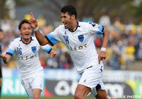 加入後初ゴールを含む２ゴールを決め、勝利に貢献したイバ（横浜FC）【明治安田Ｊ２ 第7節 北九州vs横浜FC】