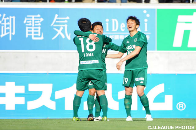 2試合連続得点となる決勝点を決めた工藤 浩平（松本）【明治安田Ｊ２ 第7節 松本vs徳島】