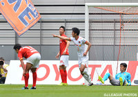 72分に同点ヘッドを決めた河本 裕之（大宮）【明治安田Ｊ１ 1st 第6節 名古屋vs大宮】