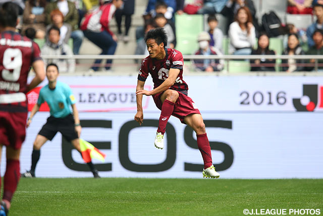 キレのある動きでチャンスに絡んだ小林 成豪（神戸）【明治安田Ｊ１ 1st 第6節 神戸vs福岡】