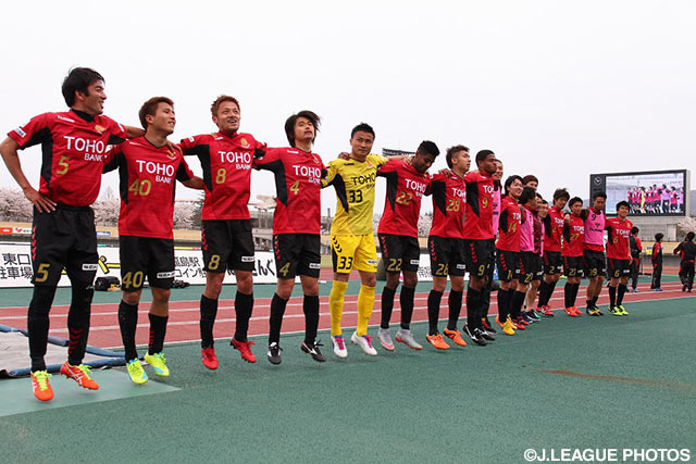 栃木の追撃をかわし、今季初勝利を挙げた福島【明治安田Ｊ３ 第4節 福島vs栃木】