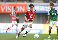 今季初勝利を狙い、6本のシュートを放った梅内 和磨（盛岡）【明治安田Ｊ３ 第4節 相模原vs盛岡】