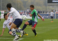 フェルナンジーニョ（鳥取）を抑え切った鹿児島守備陣【明治安田Ｊ３ 第4節 鳥取vs鹿児島】