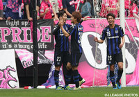 試合の均衡を破る先制PKを決めた呉屋 大翔（Ｇ大23）【明治安田Ｊ３ 第4節 Ｇ大23vsＣ大23】