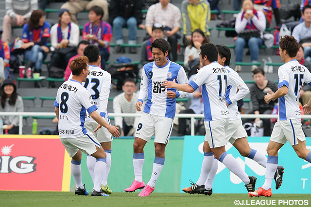 2試合連続ゴールを決めチームの快勝に貢献した苔口 卓也（富山）【明治安田Ｊ３ 第4節 Ｆ東23vs富山】