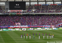 試合前には地震の犠牲者を悼んで黙祷が捧げられた【明治安田Ｊ１ 1st 第7節 FC東京vs川崎Ｆ】