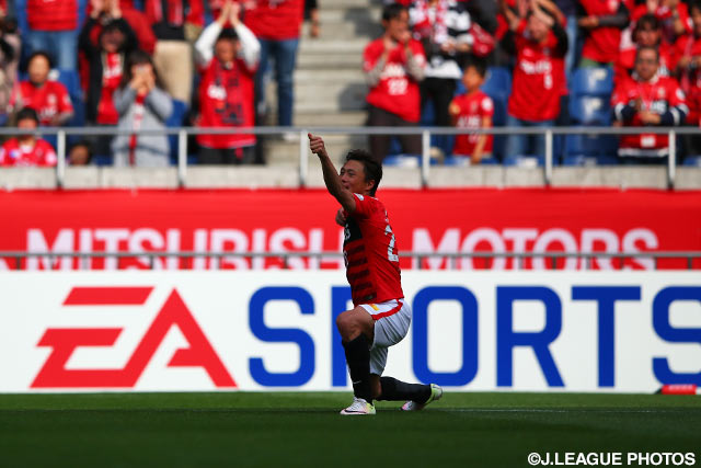 李 忠成の3試合ぶりの得点で先制した浦和【明治安田Ｊ１ 1st 第7節 浦和vs仙台】