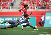 決勝点を決め、ここ5試合で5得点と好調を維持する興梠 慎三（浦和）【明治安田Ｊ１ 1st 第7節 浦和vs仙台】