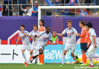 CKを頭で合わせて加入後初ゴールを決めたチュカ（甲府）【明治安田Ｊ１ 1st 第7節 大宮vs甲府】