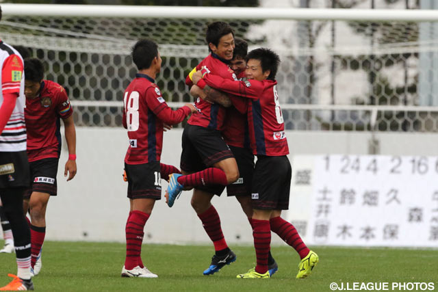 2ゴールで逆転勝利の立役者となった田中 恵太（琉球）【明治安田Ｊ３ 第5節 盛岡vs琉球】