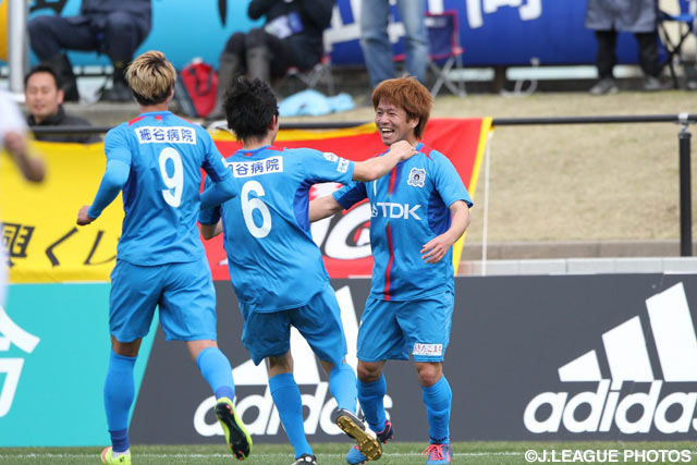 前山 恭平の先制点などで3連勝を飾った秋田【明治安田Ｊ３ 第5節 秋田vs栃木】