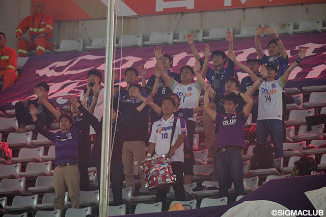 アウェイの地で共に戦った広島のファン・サポーター【ＡＣＬ GS MD5 山東魯能vs広島】
