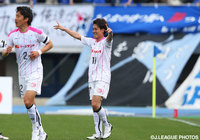 今季2勝目を大きく引き寄せる3点目を挙げた湯澤 洋介（水戸）【明治安田Ｊ２ 第9節 東京Ｖvs水戸】