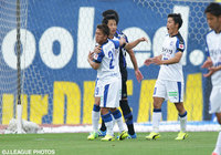 PKを決め、開幕戦以来のゴールで同点とした後藤 優介（大分 #9）【明治安田Ｊ３ 第6節 Ｇ大23vs大分】