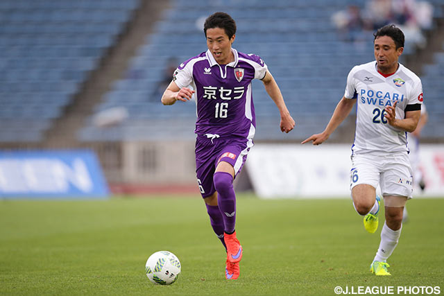 3本のシュートを放ち、同点ゴールを狙ったイ ヨンジェ（京都）【明治安田Ｊ２ 第9節 京都vs徳島】