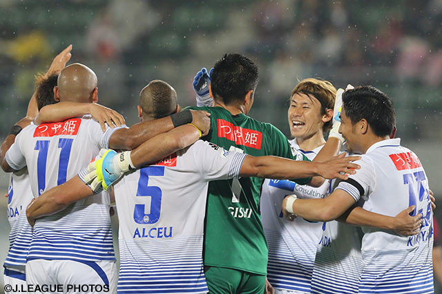 接戦を制し、待望の今季初勝利を挙げた山形【明治安田Ｊ２ 第9節 岡山vs山形】