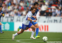 3本のシュートを放ち、今季初得点を狙った倉田 秋（Ｇ大阪）【明治安田Ｊ１ 1st 第8節 福岡vsＧ大阪】