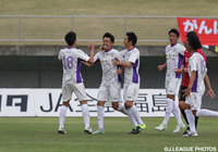 試合終了間際に遠藤 敬佑がPKを決め、同点に追い付いた藤枝【明治安田Ｊ３ 第6節 福島vs藤枝】