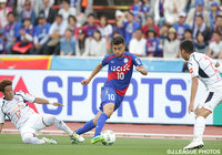 前線で存在感を示したクリスティアーノ（甲府）【明治安田Ｊ１ 1st 第8節 甲府vsFC東京】