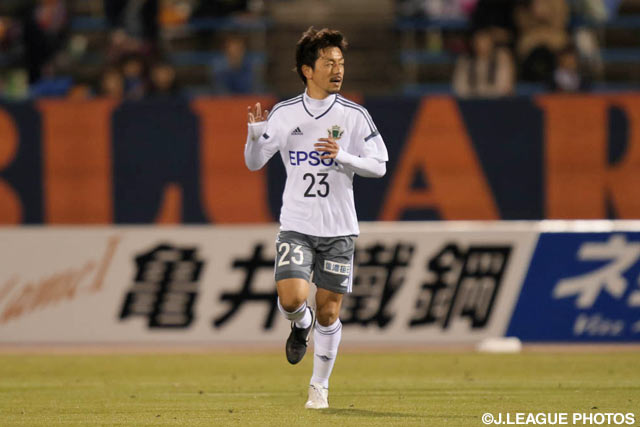 試合終盤に愛媛ゴールを脅かした工藤 浩平（松本）【明治安田Ｊ２ 第10節 愛媛vs松本】