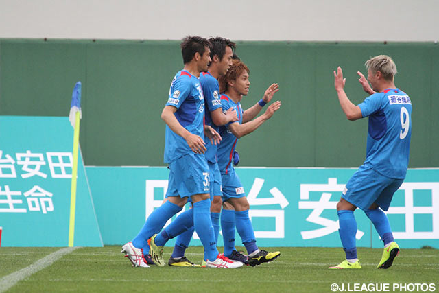 久富 賢の決勝点でホーム3連勝を飾り、暫定首位に立った秋田【明治安田Ｊ３ 第7節 秋田vsＧ大23】
