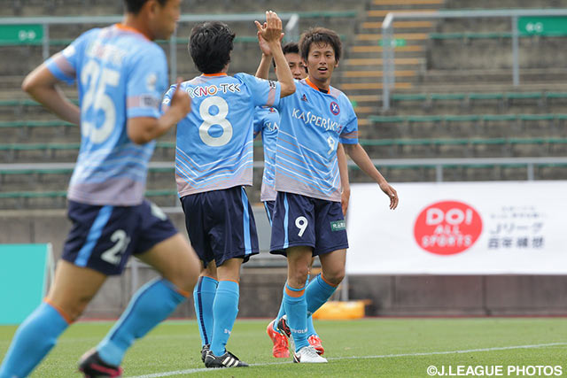 連敗を4で止める同点ゴールを決めた大泉 和也（YS横浜）【明治安田Ｊ３ 第7節 Ｃ大23vsYS横浜】