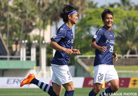 今季3度目の決勝点で待望のホーム初勝利をもたらした藤本 憲明（鹿児島）【明治安田Ｊ３ 第7節 鹿児島vs福島】