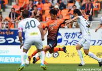 3試合連続スタメン出場で今季初得点を狙った渡辺 亮太（長野）【明治安田Ｊ３ 第7節 長野vs鳥取】