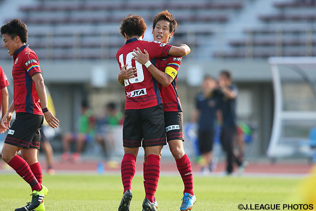 3試合連続ゴールで同点とした田中 恵太（琉球）【明治安田Ｊ３ 第7節 琉球vs相模原】