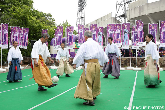 伝統的な風情が漂う蹴鞠体験教室【明治安田Ｊ２ 第11節 京都vs清水】