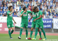 8試合ぶりとなる同点ゴールを決めたレオナルド ロシャ（岐阜）【明治安田Ｊ２ 第11節 町田vs岐阜】