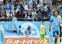 こぼれ球を押し込み同点ゴールを決めた木島 良輔（讃岐）【明治安田Ｊ２ 第11節 千葉vs讃岐】