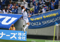 78分に決勝ゴールを決めた宇佐美 宏和（山形）【明治安田Ｊ２ 第11節 東京Ｖvs山形】