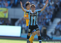 この日はシュート1本に終わった大久保 嘉人（川崎Ｆ）【明治安田Ｊ１ 1st 第10節 川崎Ｆvs仙台】