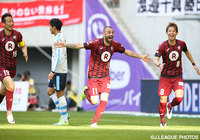 2ゴールを奪い、ストライカーの本領を発揮したレアンドロ（神戸）【明治安田Ｊ１ 1st 第10節 神戸vs磐田】