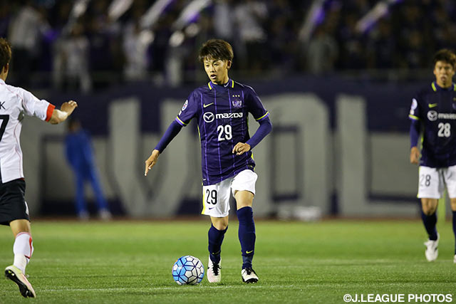 加入後初出場を果たし、CKのキッカーを務めた森島 司（広島）【ＡＣＬ GS MD6 広島vsFCソウル】