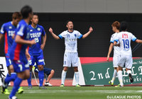 得意のヘディングで1得点1アシストの大久保 哲哉（横浜FC）【明治安田Ｊ２ 第12節 徳島vs横浜FC】