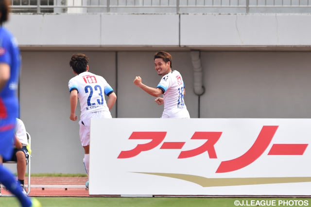 試合を決定づける3点目を決めた野村 直輝（横浜FC）【明治安田Ｊ２ 第12節 徳島vs横浜FC】