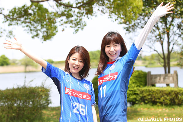 元気ハツラツな女子サポーターが今日も水戸の応援へ【明治安田Ｊ２ 第12節 水戸vs北九州】