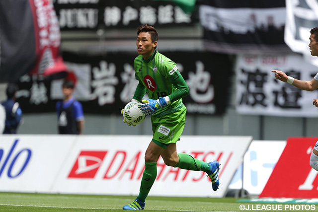 今季初の完封勝利となった守護神・キム スンギュ（神戸）【明治安田Ｊ１ 1st 第11節 名古屋vs神戸】