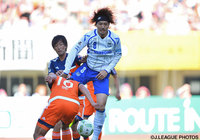 セットプレーから惜しいヘディングシュートを放った岩下 敬輔（Ｇ大阪）【明治安田Ｊ１ 1st 第11節 新潟vsＧ大阪】