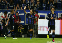 66分に決勝ゴールを決めた遠藤 保仁（Ｇ大阪）【明治安田Ｊ１ 1st 第12節 Ｇ大阪vs磐田】