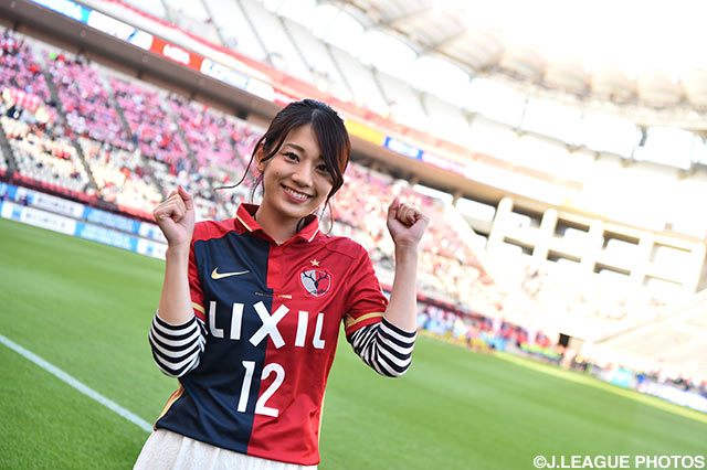 女子マネ佐藤 美希がカシマスタジアムに到着！【明治安田Ｊ１ 1st 第12節 鹿島vs横浜FM】